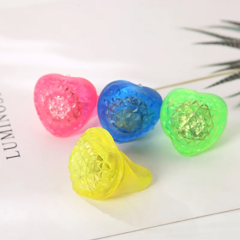 24 шт./лот мягкие эластичные светящиеся игрушки для вечеринки кольца надувные