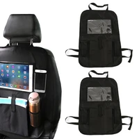 car backseat organizer holder 9 storage pockets kick mats car seat back protectors for kids toddlers with touch screen tablet