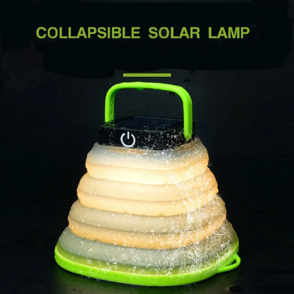 Светодиодный уличный Солнечный фонарь складной телескопический светильник