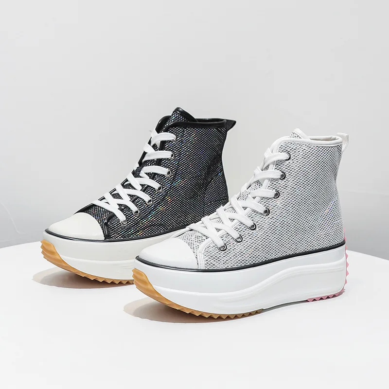 

Female High Top Brand Ladies Lady Casual Luxury Designer Chunky Womens Shoes Sneakers Platform Shoes for Women Sneakers MN-01