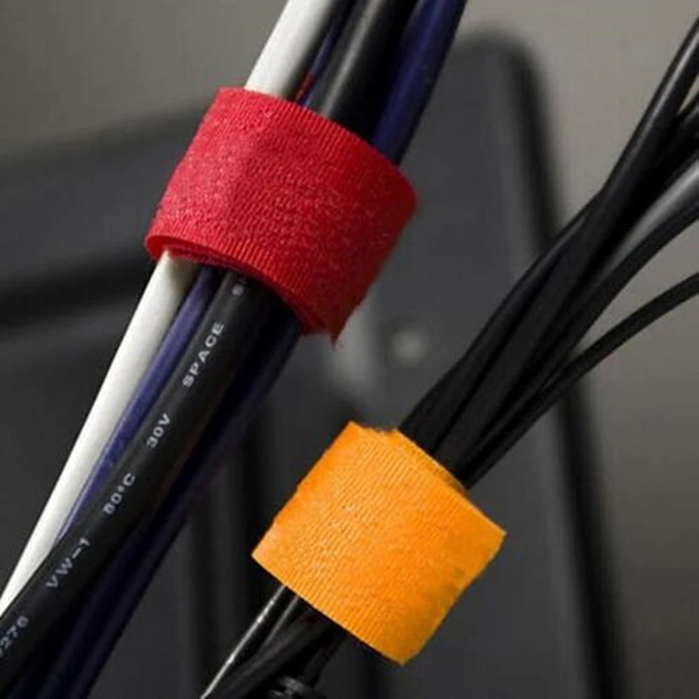 6 шт. цветные ремни на липучке многофункциональный провод кабель для передачи