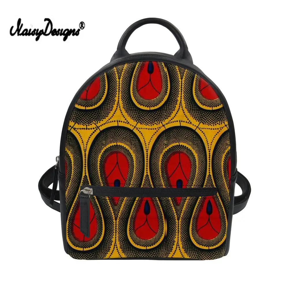 Новинка 2019 Женский мини рюкзак из искусственной кожи с Африканским рисунком