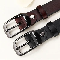 womens genuine leather fashion retro belt high quality luxury brand ladies metal double buckle new belt with jeans
