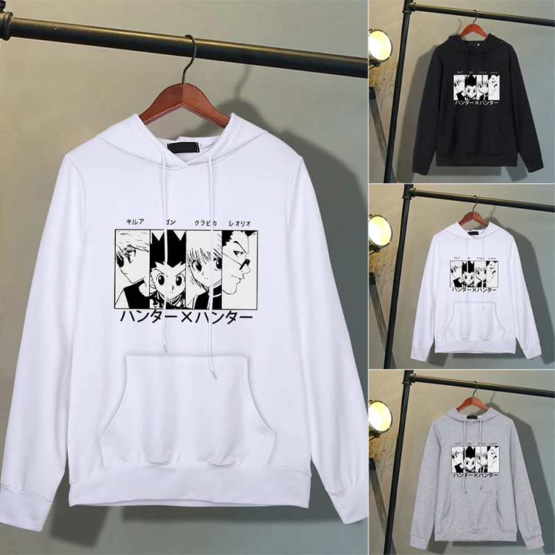 

Hunter X Hunter Hoodies Women's Sweatshirt Tracksuit Streetwear Anime Harajuku Casual Clothes Hunter X Hunter Hooded Tops 2XL
