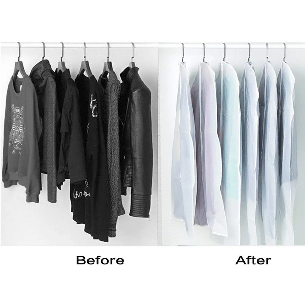 Пылезащитный чехол для одежды подвесной костюма пальто домашней сумки хранения