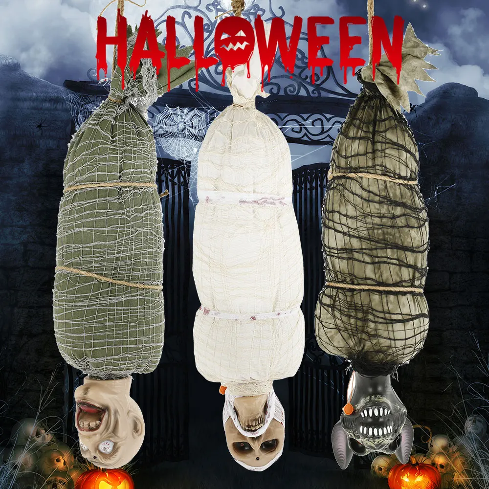 1 шт. Хэллоуин подвесной призрак каркас СВЕТОДИОДНЫЙ Электрический реквизит