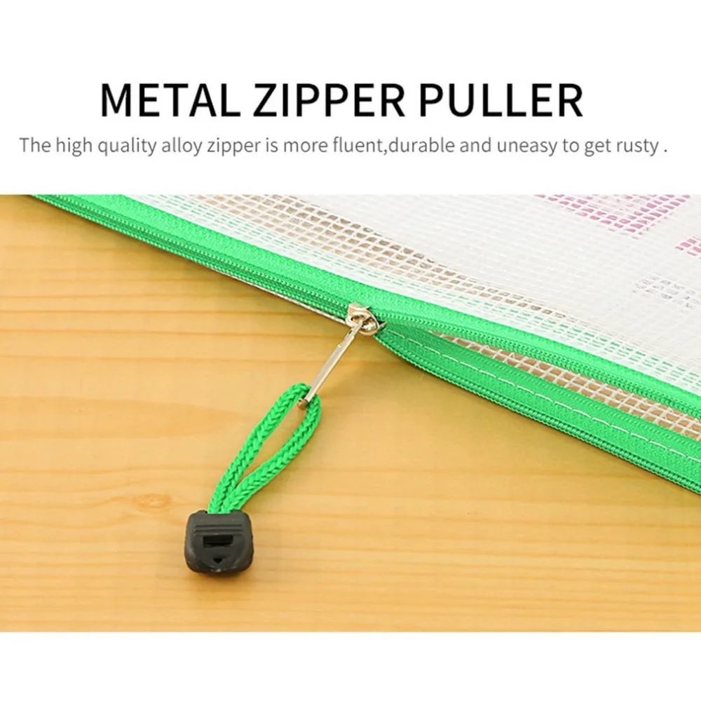 TIANSE утолщенная А4 сумка для файлов сетка прозрачная на молнии водонепроницаемый