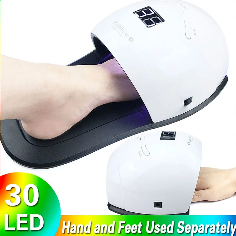 

48W LED Lamp For Nails Hand And Feet 30 Lamp Beads Gel Lamp Nail Dryer Portable Sun Uv Led Lamp Nail Auto Sensor Manicure Tool