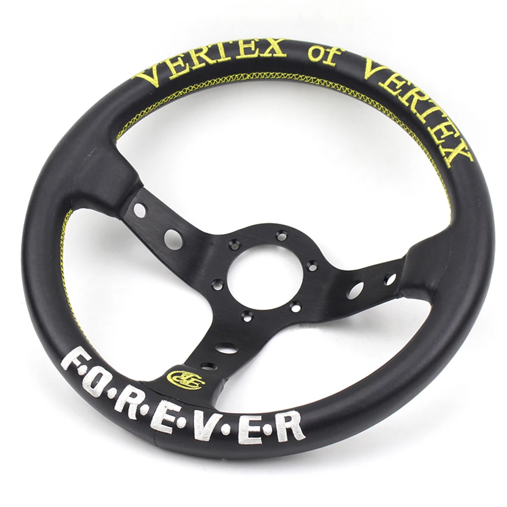 Vertex Of Vertex Racing Sport руль 330 мм Глубокий Универсальный кожаный руль
