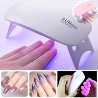 6w led uv nail polish dryer lamp light spa kit usb cable portable fashion lamp for drying gel polish nails art manicure tools