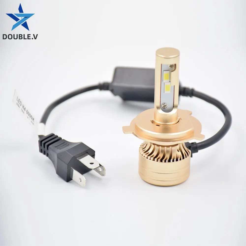 DOUBL E.V 2 шт. H1 H3 H4 H7 H15 светодиодная Автомобильная фара 12 В 24 в 6000 К точечная лампа H8 H9