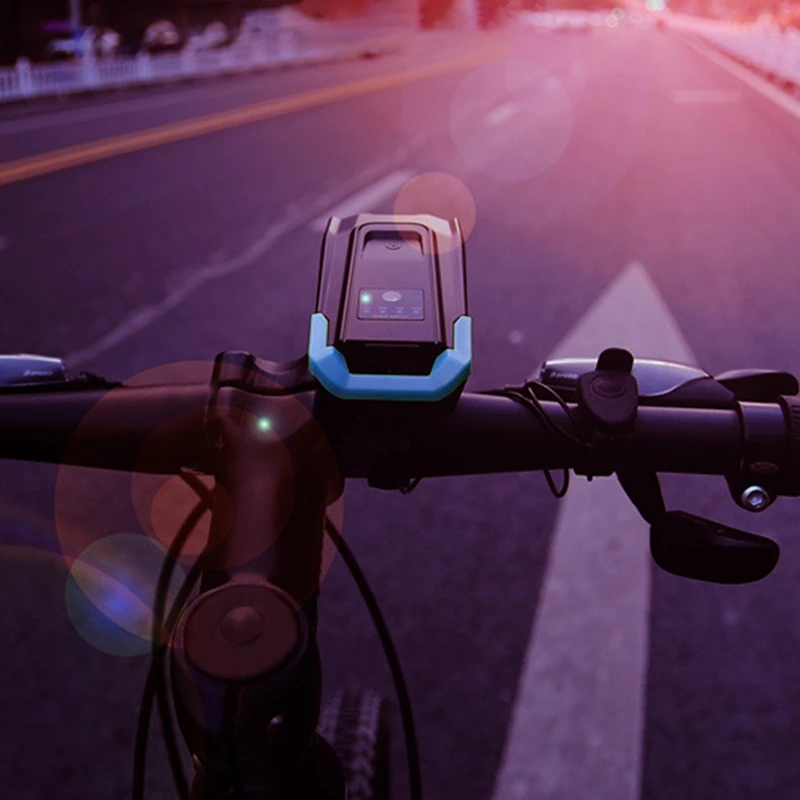 

4000MAh Smart Induction Bicycle Front Light USB Rechargeable Waterproof Smart Headlight with Horn 800 Lumen Bike Light