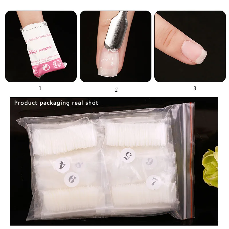 

100pc/500pc Nail Art Tips Transparent/Natural False Nails Art Tips For Finger Extension 10 Shapes Full Cover Manicure Fake Nail