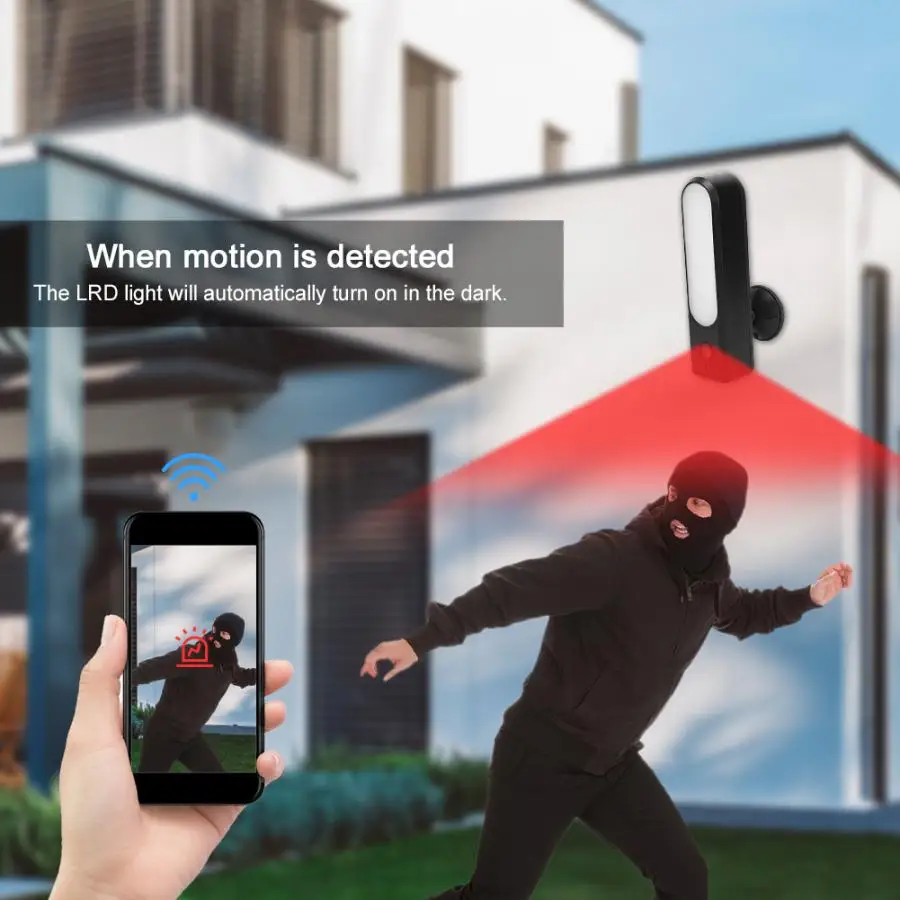 Tuya Камера Смарт открытый прожектор 1080P Wi Fi HD Водонепроницаемый Светодиодная