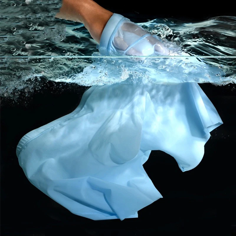 4Pcs/Lot Men'S Underwear Boxer Shorts Summer Ice Silk Ultra-Thin Transparent Sexy Large Size Men'S Shorts