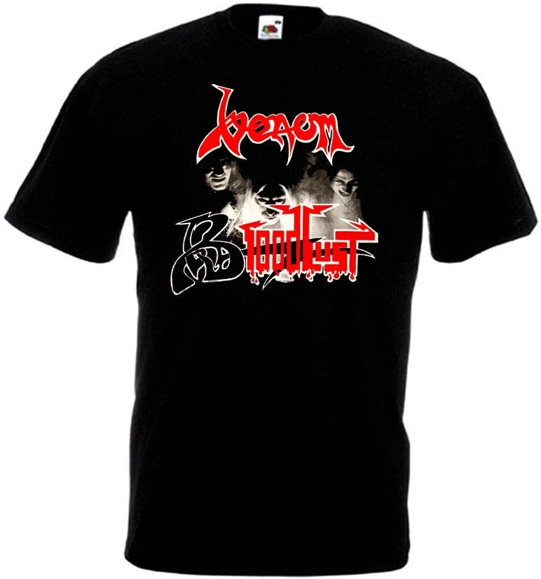 Яд Жажда крови футболка черный металл мусор все размеры S-3XL рукава мальчик хлопок