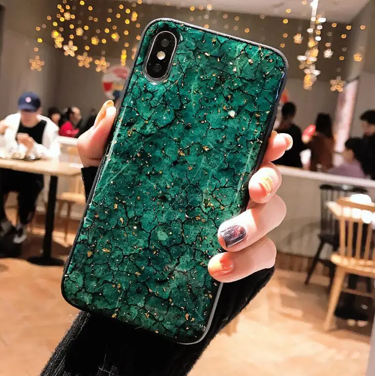 K Блестящий экзотический чехол для телефона с золотой фольгой для iPhone 7 plus 6 6 s 8 Plus, мягкий чехол из ТПУ с леопардовым принтом для iPhone XS Max XR 11, чехол - Цвет: K