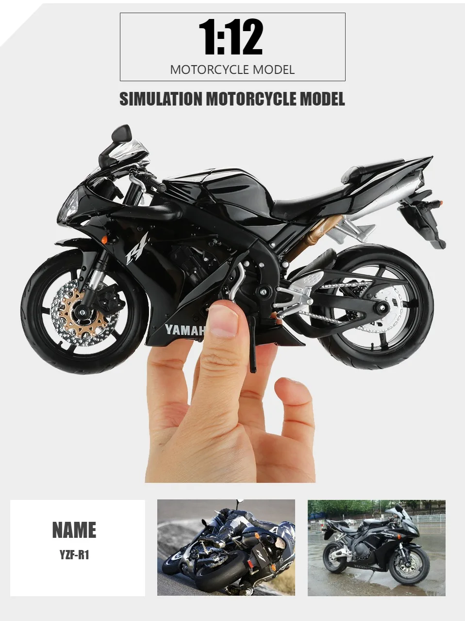 Maisto 1:12 модель мотоцикла Игрушка Сплав мотоцикл YZF-R1 Мотоцикл Мотокросс Внедорожник Игрушки для мальчиков коллекционный подарок