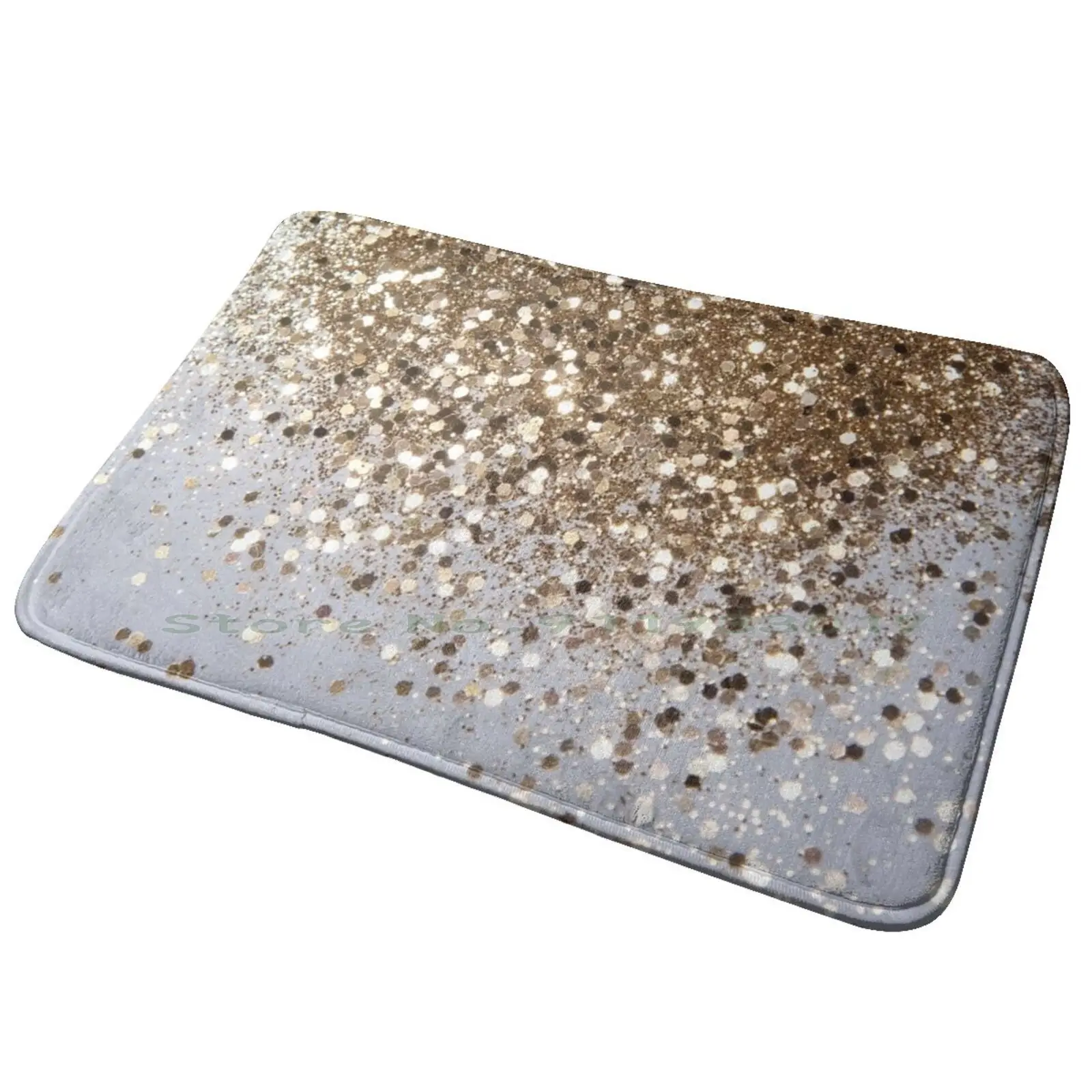 

Sparkling Champagne Gold Glitter Glam #1 ( Faux Glitter ) #shiny #decor #art Entrance Door Mat Bath Mat Rug Faux Glitter Color