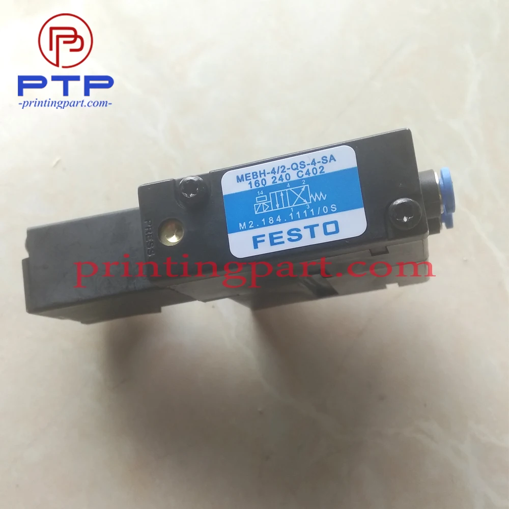 Электромагнитный клапан FESTO MEBH-4/2-QS-4-SA M2.184.1111 для офсетной машины SM102 CD102 SM52 PM52 5 шт. |