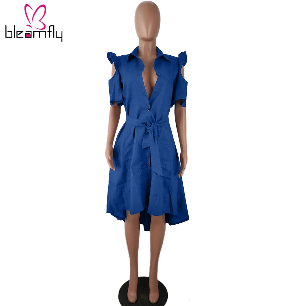 Осенне летнее женское модное джинсовое облегающее платье миди с рукавами и