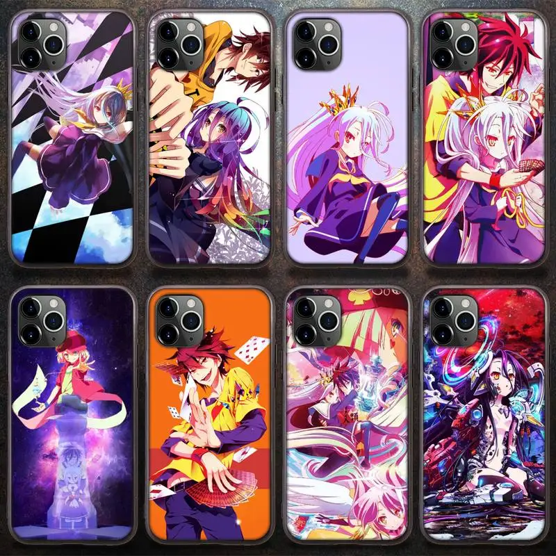 slok no game no life cute girl phone case for iphone 8 7 6 6s plus x 5s se 2020 xr 11 12 pro mini pro xs max free global shipping