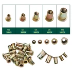 100 шт., цветные оцинкованные заклепки M3M4M5M6M8