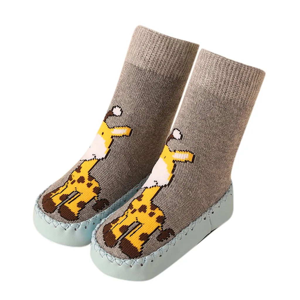 Носки для младенцев новинка детские мокасины с мультяшным рисунком мальчиков и