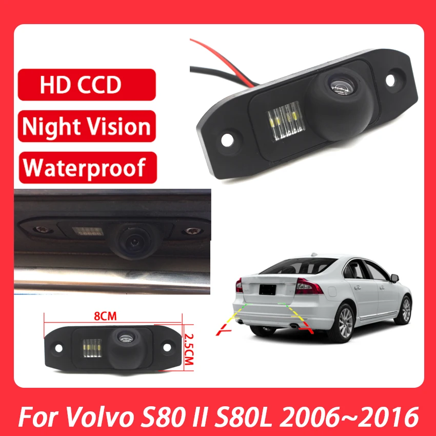 

Car Reversing Parking Camera CCD Night Vision Waterproof Rear View Camera high quality RCA For Volvo S80 II S80L 2006~2016