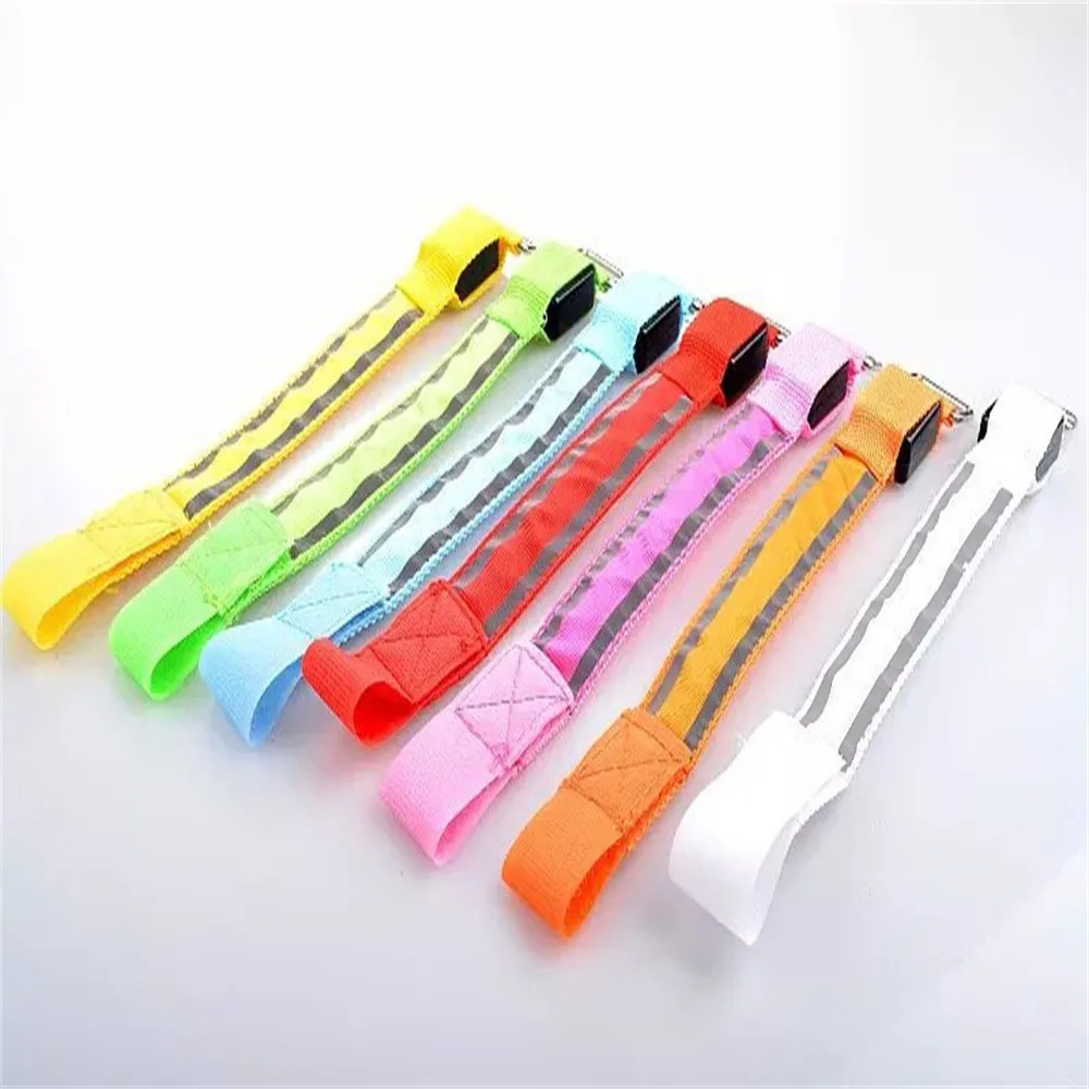 Нарукавный светодиодный ремень регулируемая повязка на руку светоотражающий