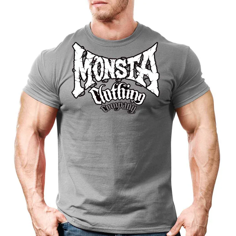 Новинка 2019 Спортивная мужская футболка с принтом черепа размера плюс Мужская для