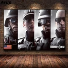 Плакат на холсте осада, с изображением радуги 6, HD