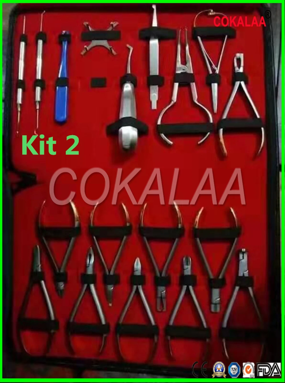 

dental orthodontic appliance Dentagra dental forceps Kit adult tooth forceps 18 Piece dental pliers