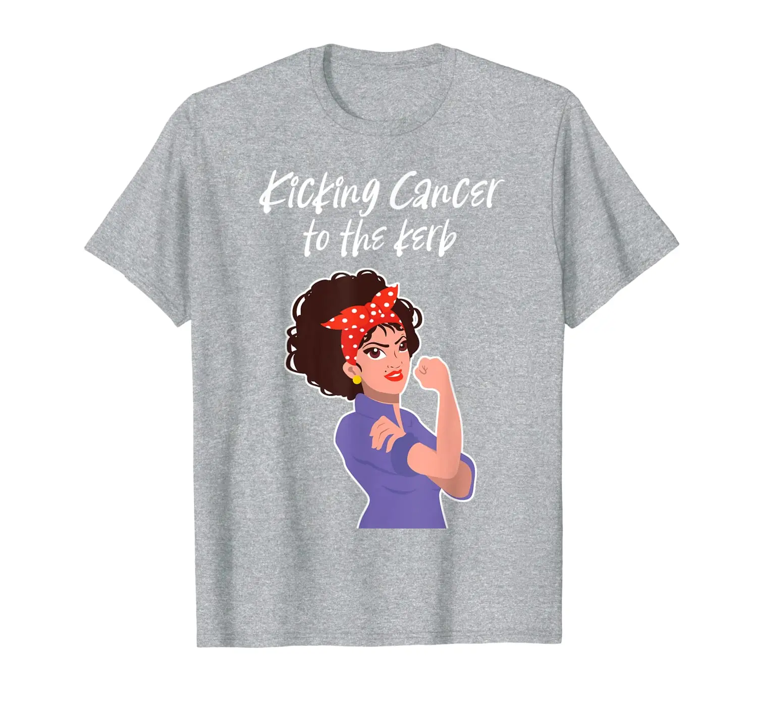 

Kicking Cancer to the Kerb Cancer Patients Day by Day T-Shirt