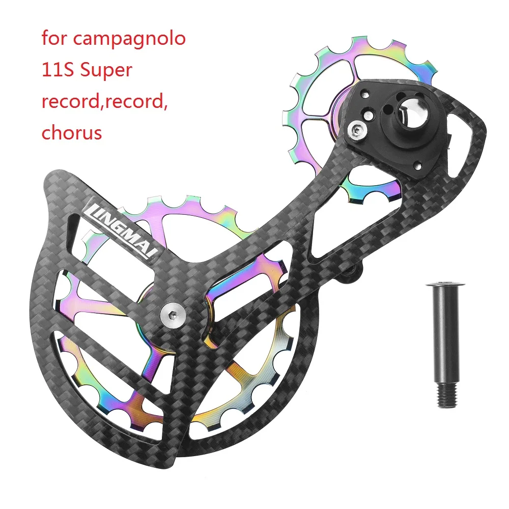 Ceramic bearing Bicycle Carbon Rear Derailleur Ceramic 13T 19T Pulley Guide Wheel for campagnolo 11S Super record chorus