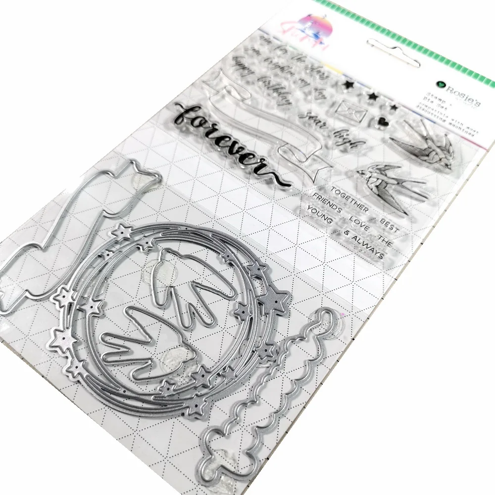 Набор прозрачных штампов CRZCrafter для скрапбукинга и резки металла печать журнала