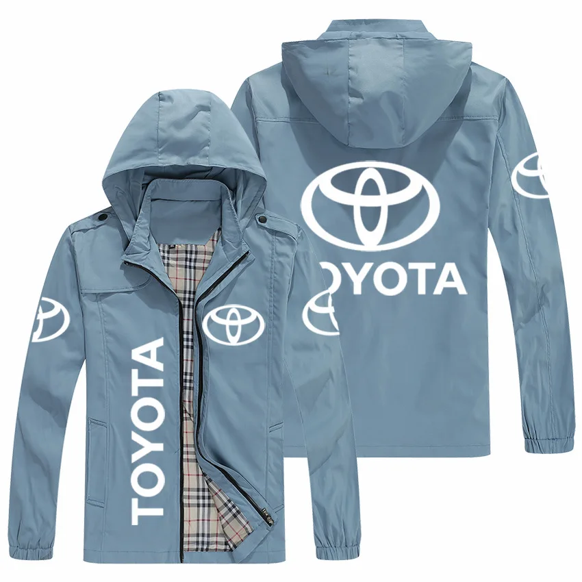 Новинка 2021 свободная куртка на молнии с логотипом автомобиля Toyota Боковым