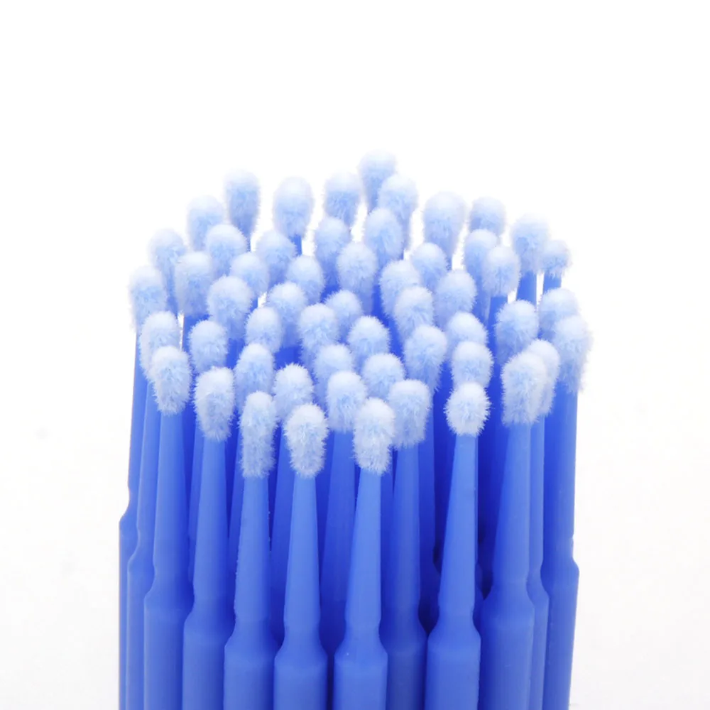 100 шт./пакет щетка для ресниц одноразовый ватный тампон микро Индивидуальные