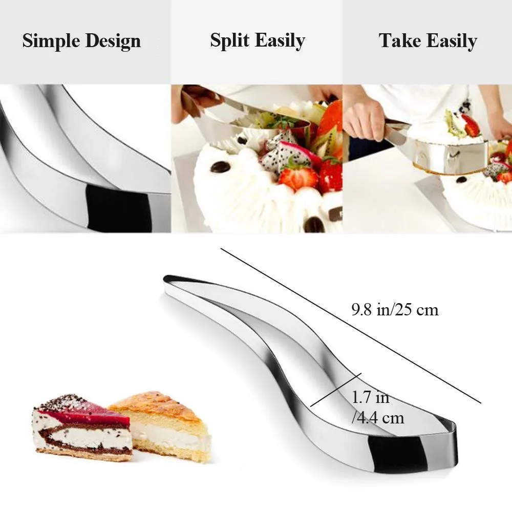 Нержавеющая сталь торт слайсер сервер пирог нож для выпечки резак пустыня лист