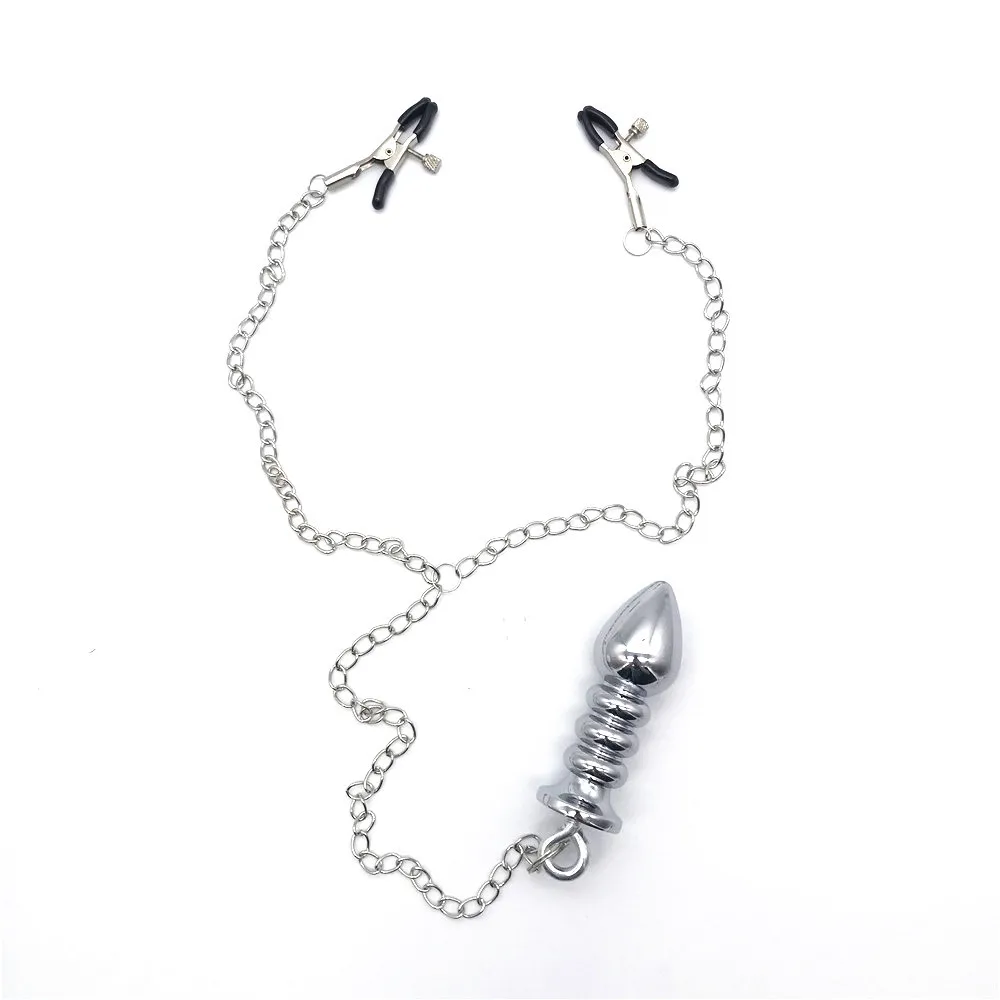 Зажимы для сосков с металлической цепочкой зажим грудных губ Sanal Plug регулируемые