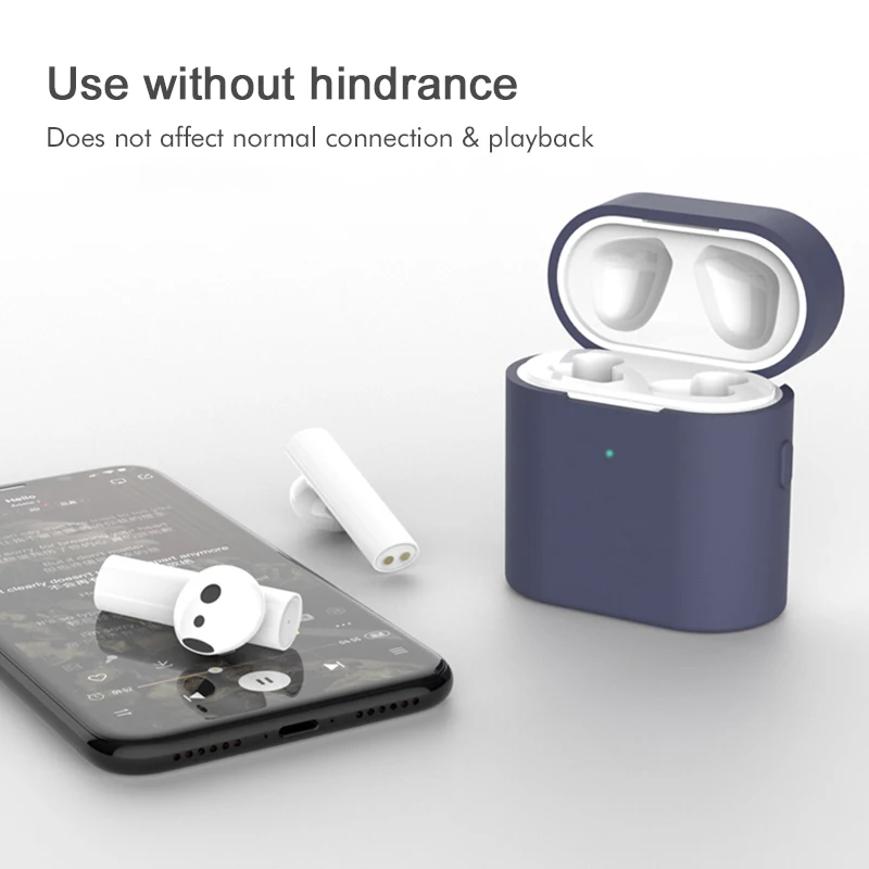Новый силиконовый чехол для Xiaomi mi Air2 Pro Наушники TPU полный защитный Xiao Air 2 Bluetooth