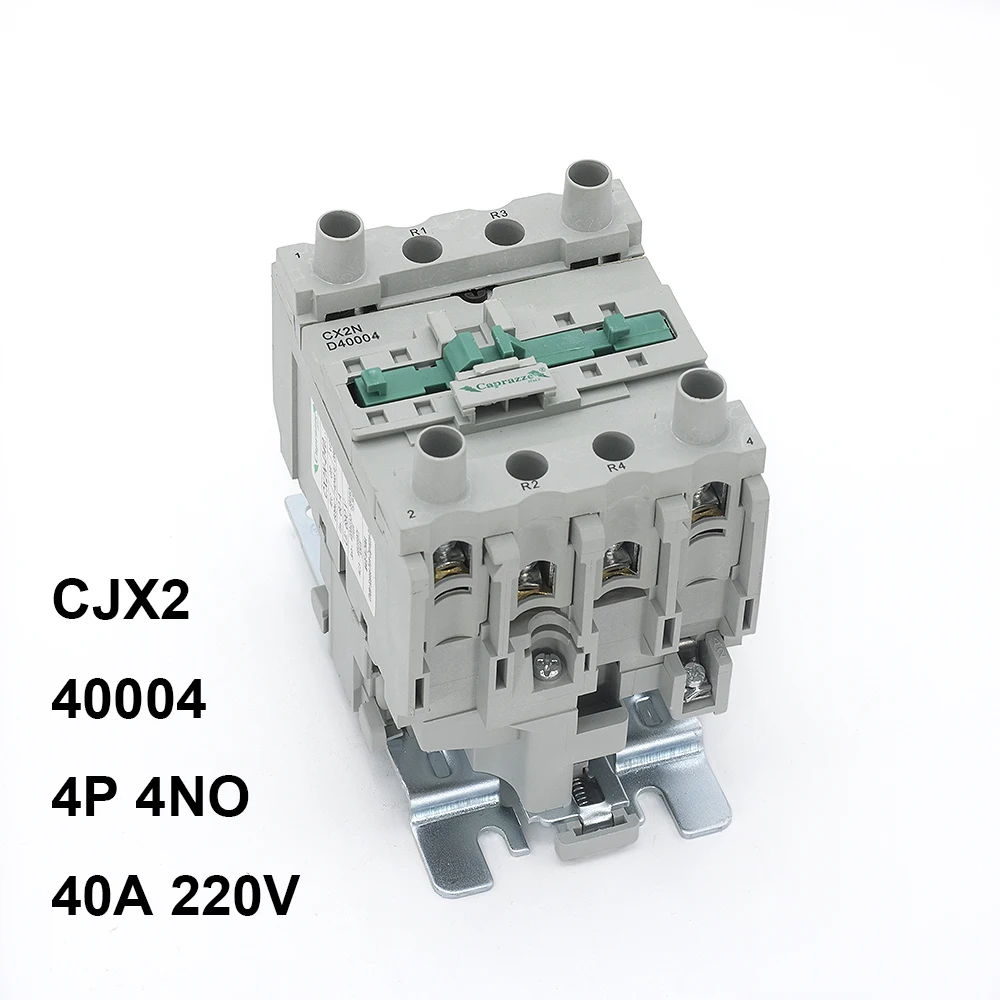 CJX2 Тип 40004 контактор AC 40A 4 полюса 4NO напряжение катушки 220В реле стартера двигателя