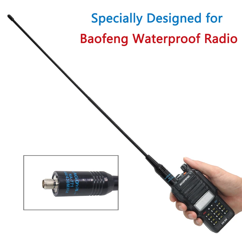 Baofeng UV 9R S9 10R плюс антенна NAGOYA NA 771 SMA 144/430 МГц Dual Band для Walkie Talkie Радио|Запчасти и