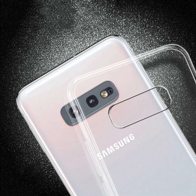 Силиконовый мягкий прозрачный чехол для Samsung Galaxy S5 S6 S7 Edge S8 S9 S10 Lite S20 Plus Ultra Note 5 8 9 10