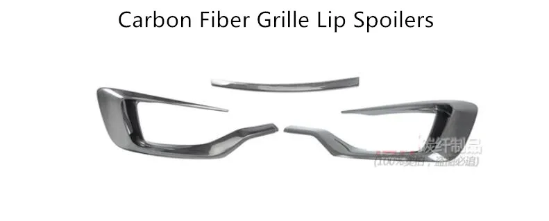 Front Rear Grille Lip Spoilers For Maserati Levante 2016 2017 2018 2019 2020 Bumper Diffuser High Quality Carbon Fiber Spoiler | Автомобили