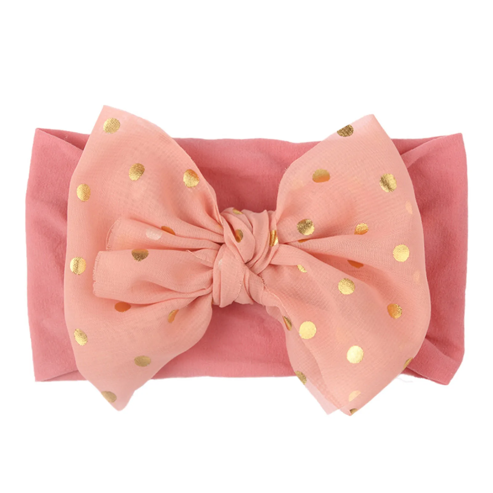 1 Pcs Baby Girl Headband Infant Hair Accessories Dotted Bow Newborn Headwear Rabbit Ear Head Wrap Gift Toddlers Bandage Ribbon | Детская