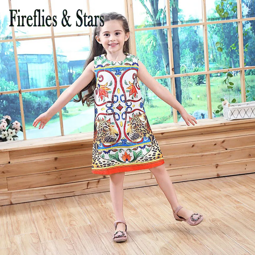 Летнее платье без рукавов для девочек 3-10 лет | Детская одежда и обувь
