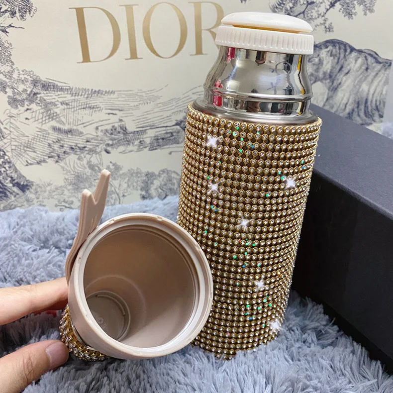 

Creative Gifts Winter Insulated Water Cup Cute Diamond Children's And gGirls' Thermos Cup 304 Stainless Steel