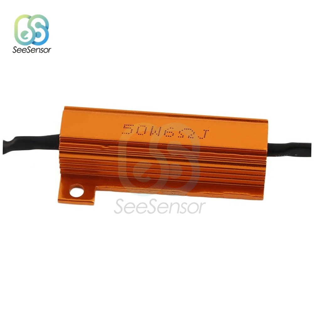 50 Вт 6 Ом светодиодный фонарь заднего стоп сигнала поворосветильник резистор