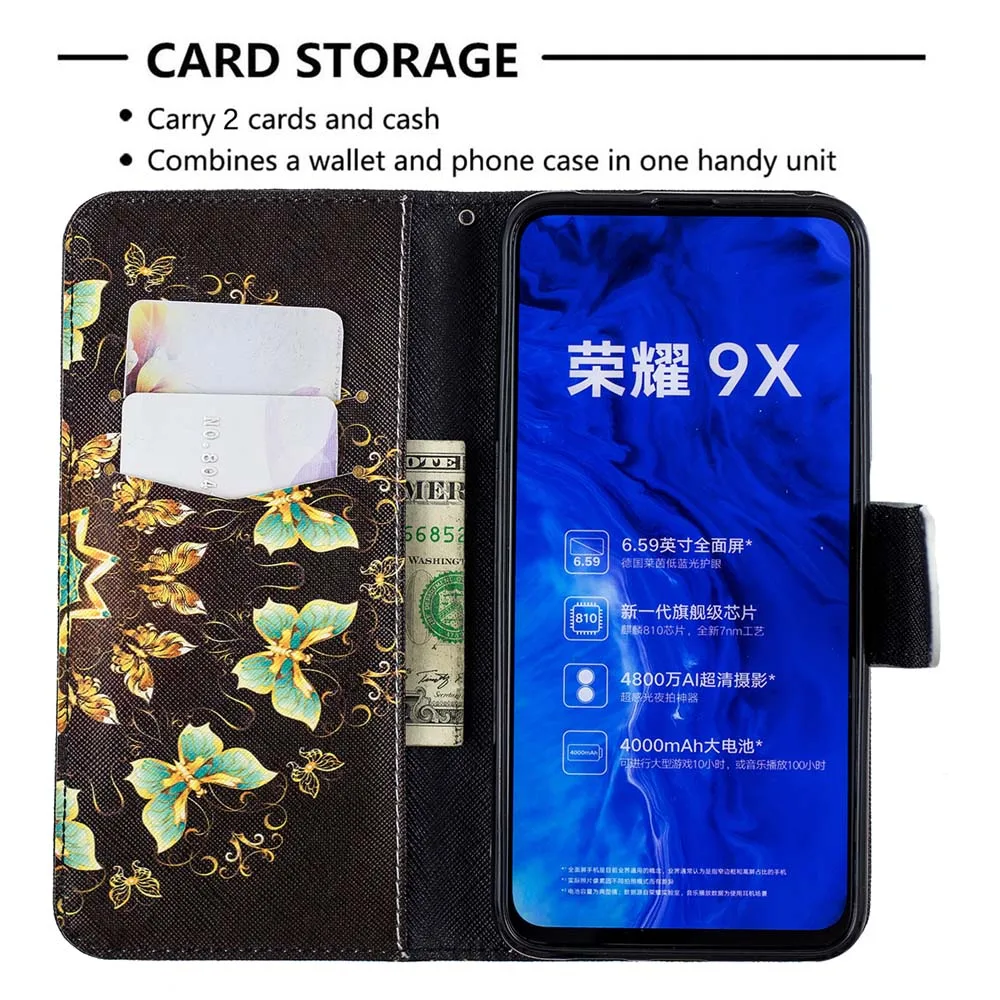 Флип-кейс для Huawei Honor 9X 9 X X9 Pro HLK-LX1 HLK-L21 HLK-L41 кожаный чехол Honor9X HLK LX1 L21 L41.